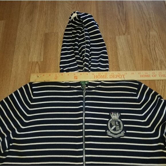 Ralph Lauren Crown Crest Stretch Womens Hooded Full Zip Sweatshirt Jacket NWOT - Picture 6 of 13